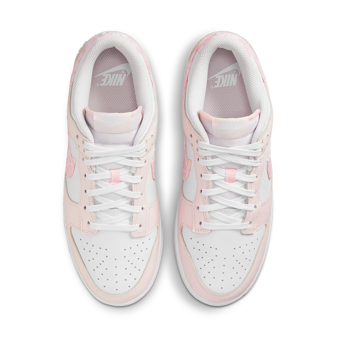 Nike Dunk Low Essential Paisley Pack Pink, White/Pearl Pink-Medium Soft Pink (FD1449-100)