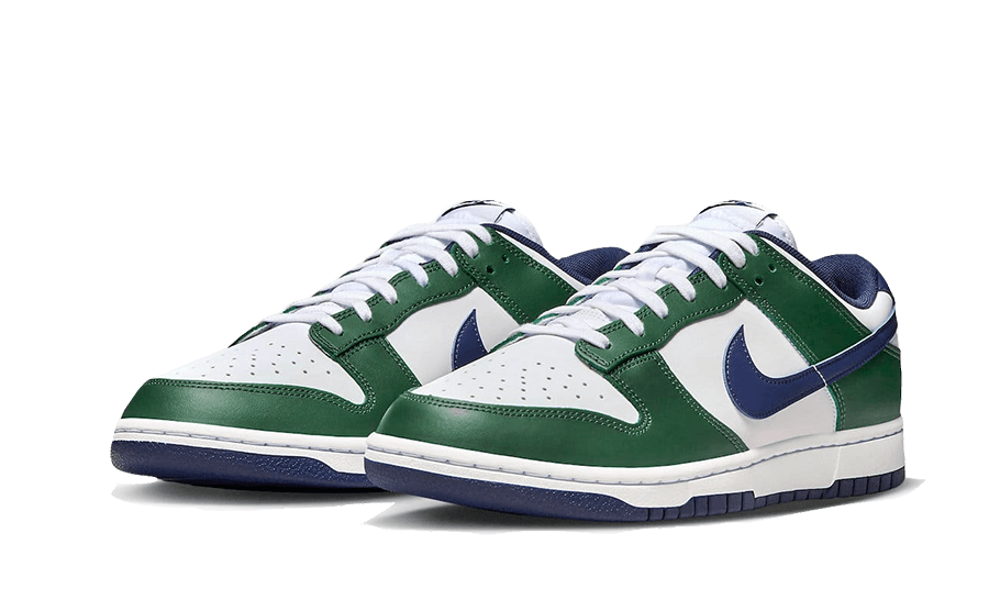 Nike Dunk Low Fir Midnight Navy, Fir/White/University Gold/Midnight Navy (FV6911-300)