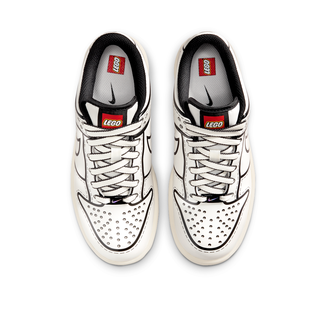 Nike Dunk Low LEGO Sail, Sail/Sail/Black/Rush Red (IF2117-100)