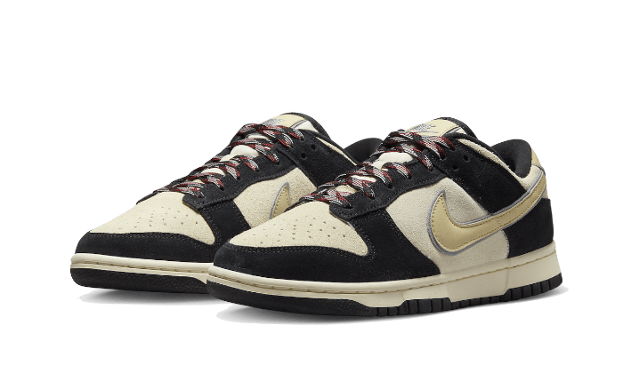 Nike Dunk Low LX Black Suede Team Gold, Black/Team Gold/Coconut Milk (DV3054-001)