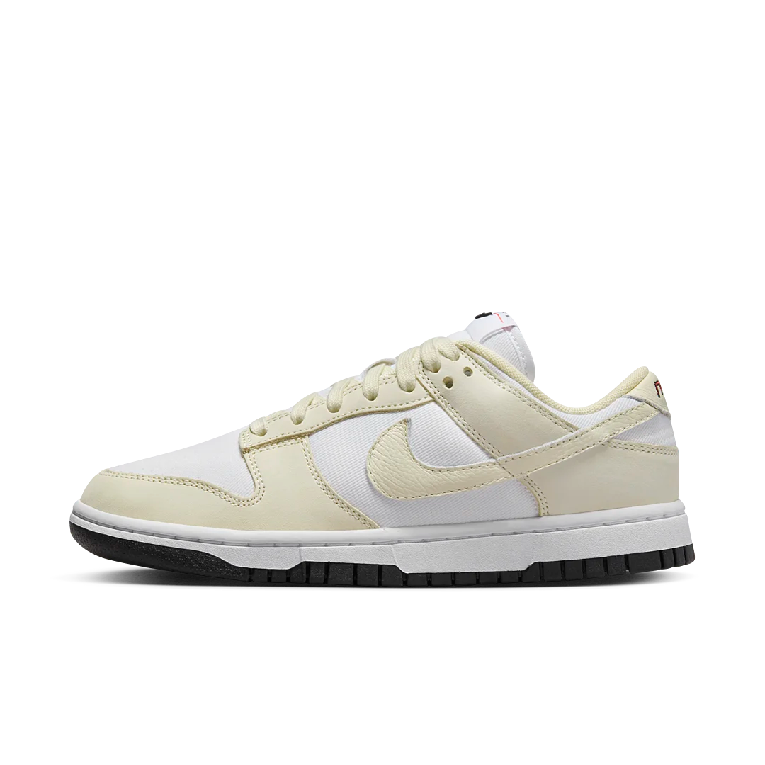 Nike Dunk Low LX White Coconut Milk, White/Coconut Milk-Black-Siren Red (DZ2710-100)