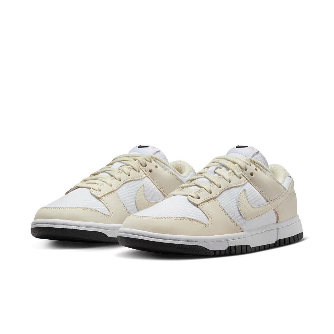 Nike Dunk Low LX White Coconut Milk, White/Coconut Milk-Black-Siren Red (DZ2710-100)