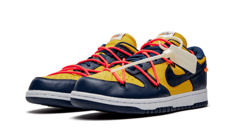 Nike Dunk Low Off-White University Gold, University Gold/Midnight Navy-White (CT0856-700)