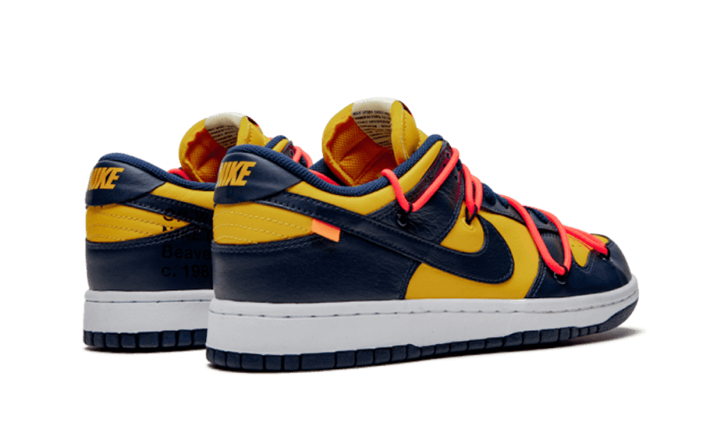 Nike Dunk Low Off-White University Gold, University Gold/Midnight Navy-White (CT0856-700)