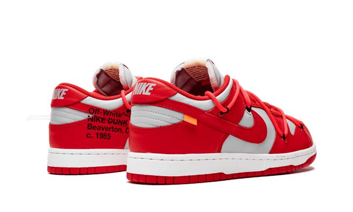 Nike Dunk Low Off-White University Red, University Red/University Red-Wolf Grey (CT0856-600)