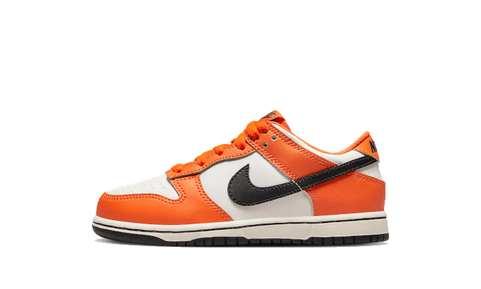 Nike Dunk Low Patent (2022) (PS), Orange/White/Black (DH9756-003)