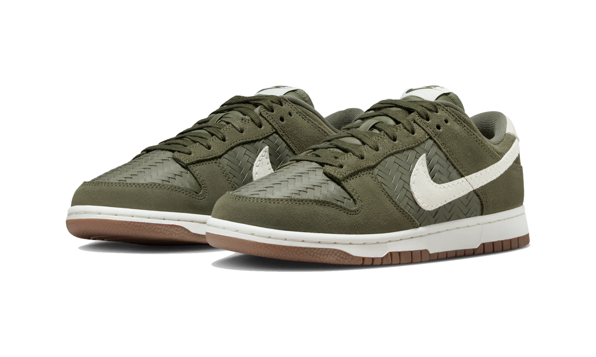 Nike Dunk Low Premium SE Woven Medium Olive Gum