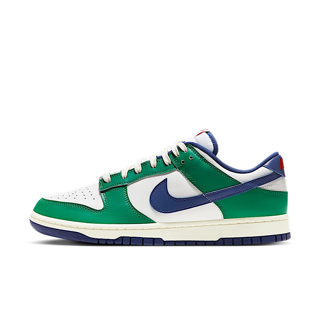 Nike Dunk Low Retro Gorge Green Deep Royal Blue, White/Gorge Green-Deep Royal Blue-Sail (FQ6849-141)