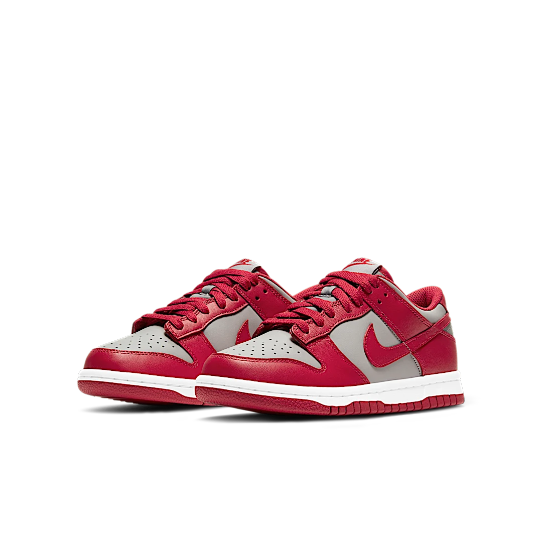 Nike Dunk Low Retro UNLV (2021), Medium Grey/Varsity Red-White (CW1590-002)