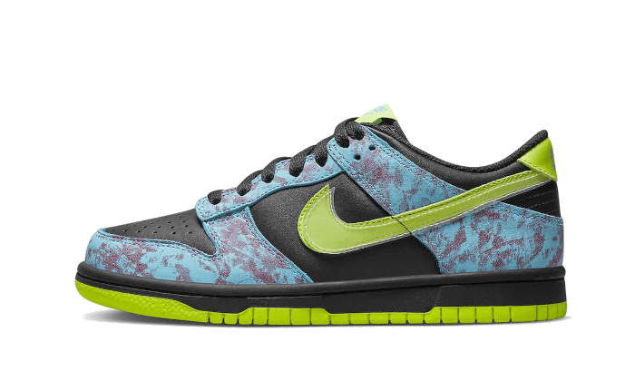 Nike Dunk Low SE Acid Wash Baltic Blue Volt, Multi-Color/Black/Baltic Blue/Volt (DV1694-900)