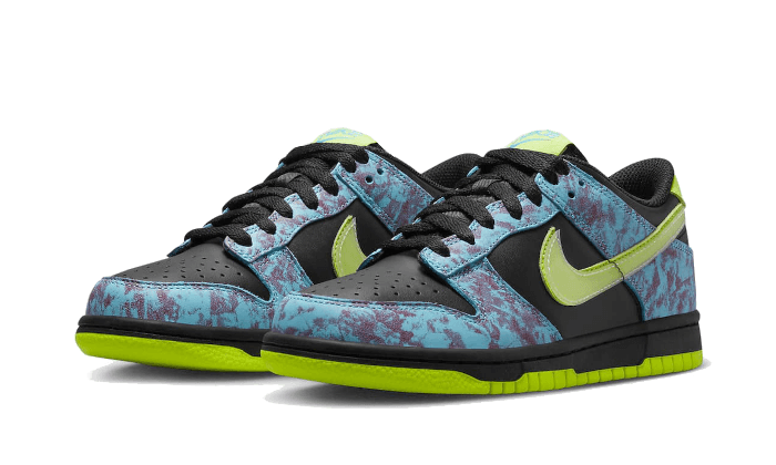 Nike Dunk Low SE Acid Wash Baltic Blue Volt, Multi-Color/Black/Baltic Blue/Volt (DV1694-900)