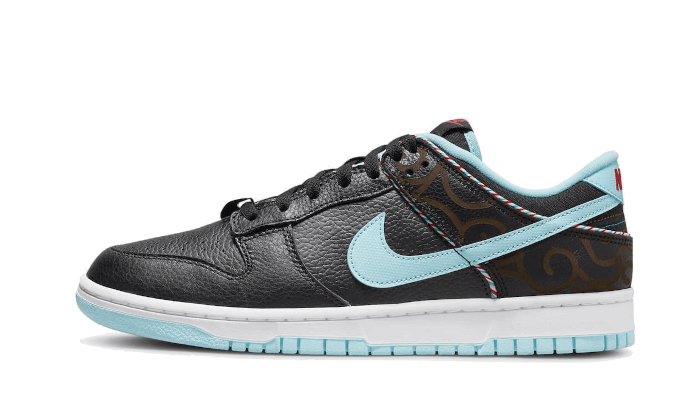 Nike Dunk Low SE Barber Shop Black, Black/Teal-White (DH7614-001)