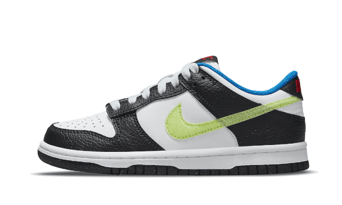 Nike Dunk Low Signal Blue Lemon Twist, White/Black/Signal Blue/Light Lemon Twist (DQ0977-100)