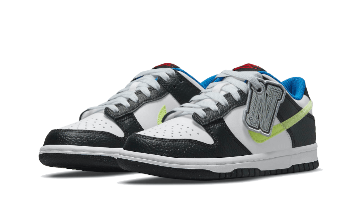 Nike Dunk Low Signal Blue Lemon Twist, White/Black/Signal Blue/Light Lemon Twist (DQ0977-100)