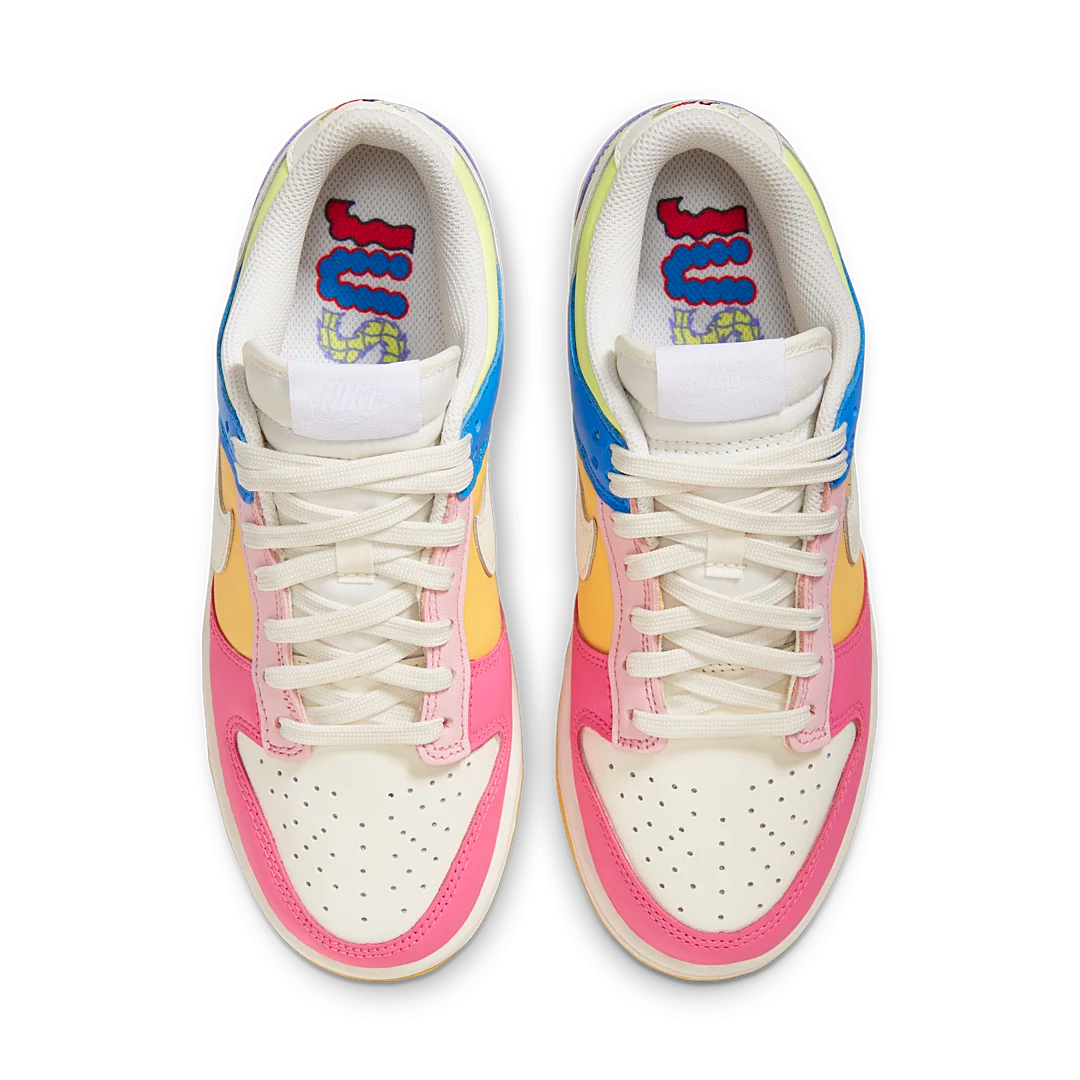 Nike Dunk Low Solar Flare Multi-Color, Sail/Sail/Solar Flare/Sail (FD9923-111)