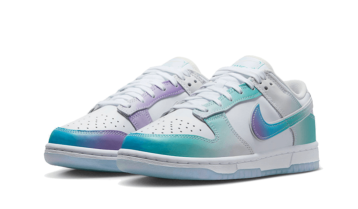 Nike Dunk Low Unlock Your Space, White/Multi-Color-Ice Blue-Phantom-Light Menta (FJ7743-194)