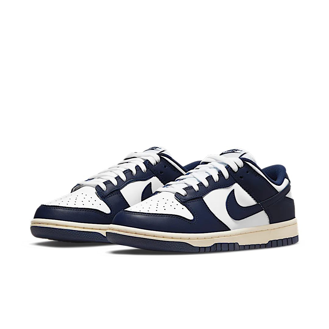 Nike Dunk Low Vintage Navy, White/Midnight Navy (DD1503-115)