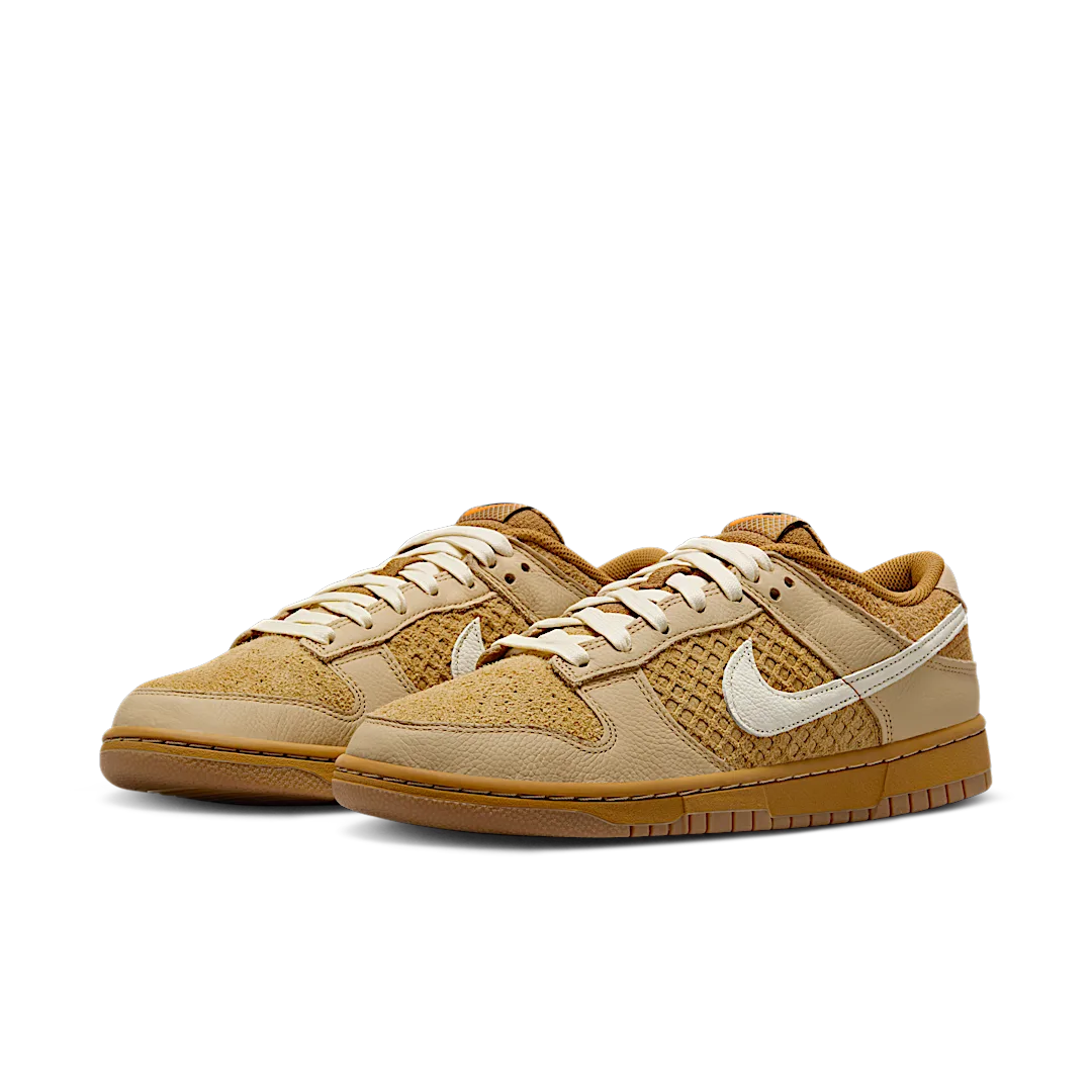 Nike Dunk Low Waffle, Wheat/Coconut Milk/Sesame/Black/Total Orange (FZ4041-744)