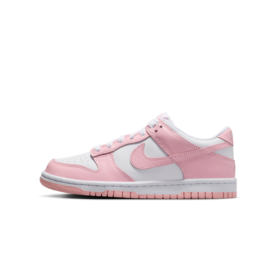 Nike Dunk Low White Medium Soft Pink, White/White/White/Medium Soft Pink (FB9109-125)