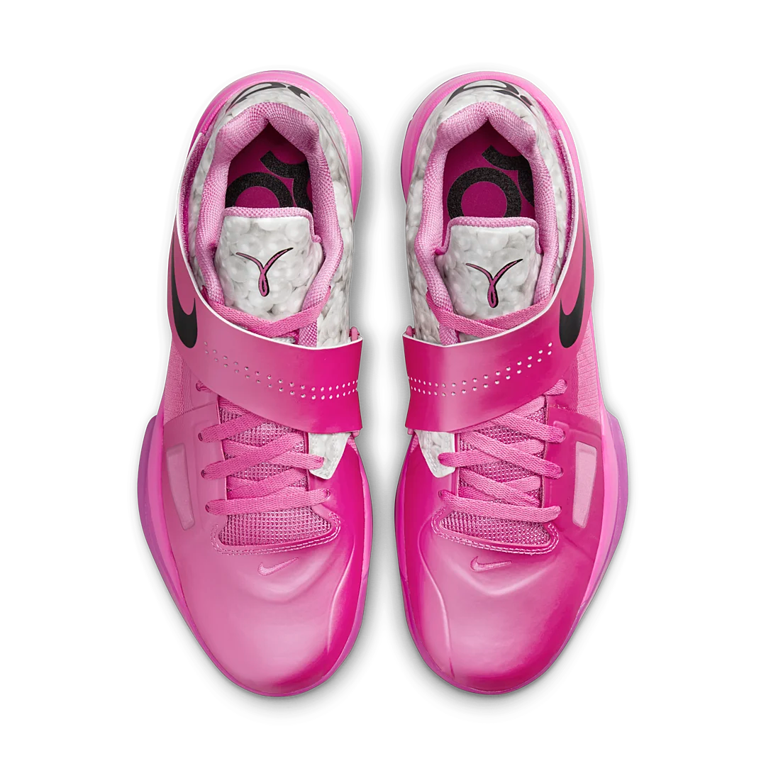 Nike KD 4 Aunt Pearl (2024), Pinkfire 2/Black/Metallic Silver (HF9098-600)