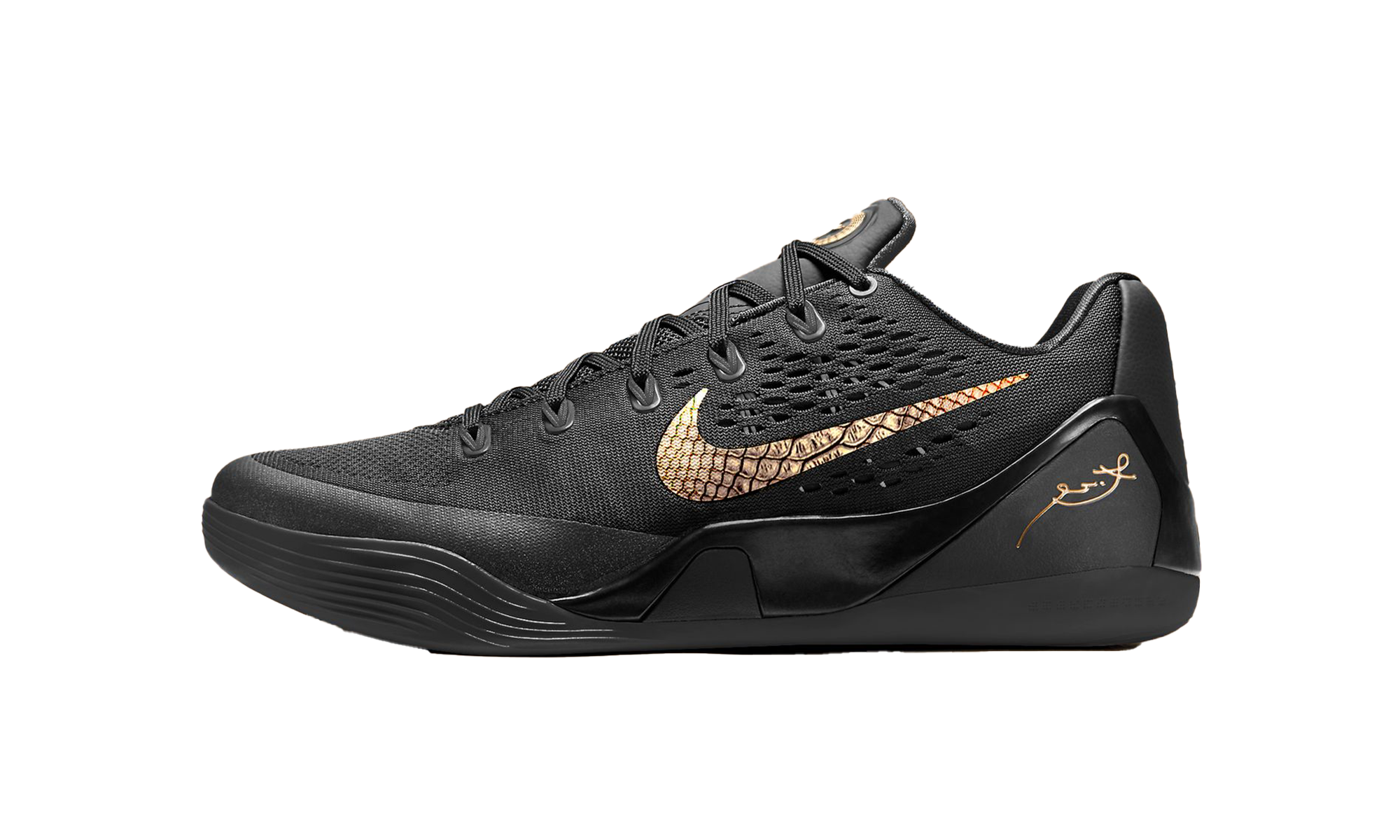 Nike Kobe 9 EM Protro Black Metallic Gold