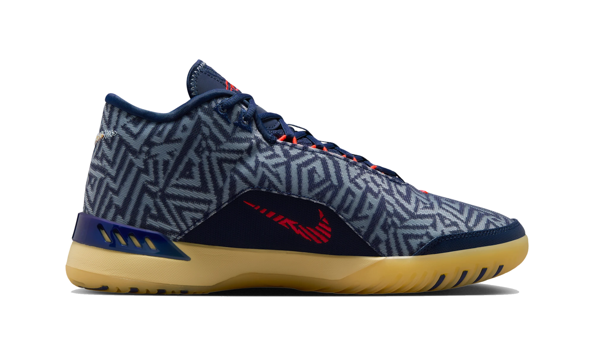 Nike LeBron NXXT Genisus Midnight Navy Soft Yellow Bright Crimson Light Armory Blue