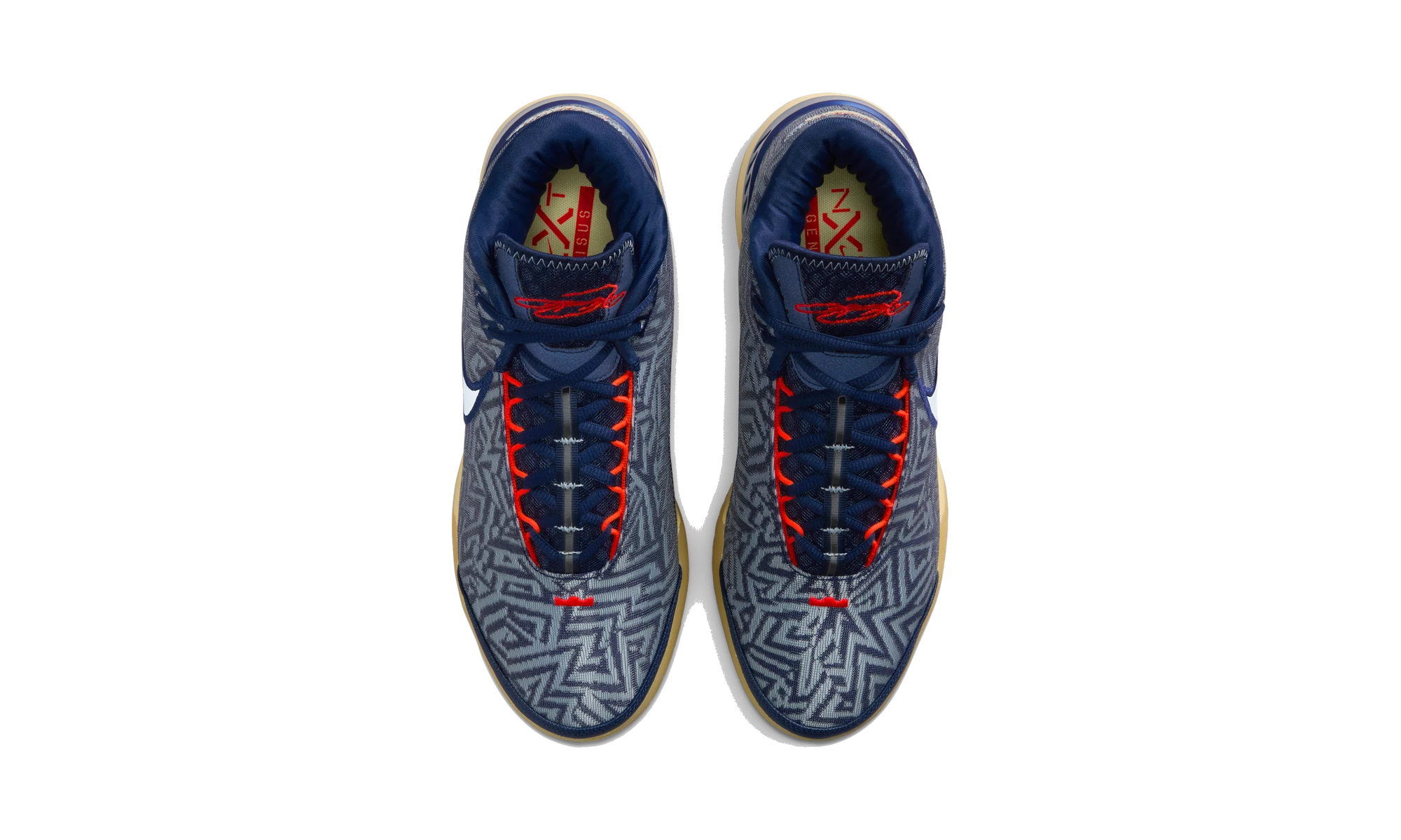 Nike LeBron NXXT Genisus Midnight Navy Soft Yellow Bright Crimson Light Armory Blue