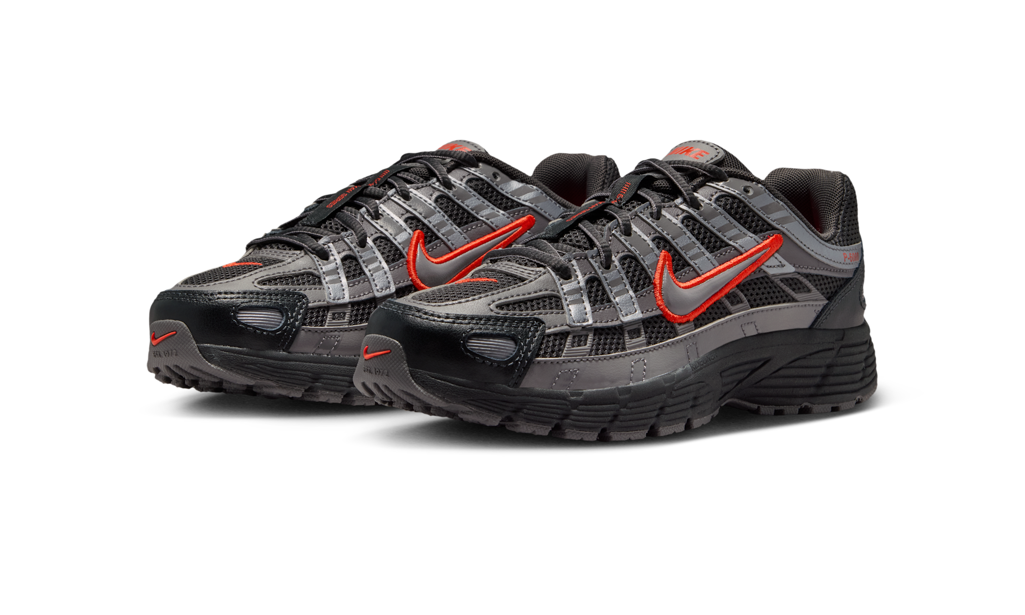 Nike P-6000 Anthracite Picante Red