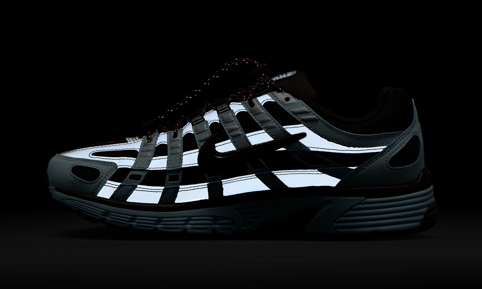 Nike P-6000 Glacier Blue Burgundy Crush