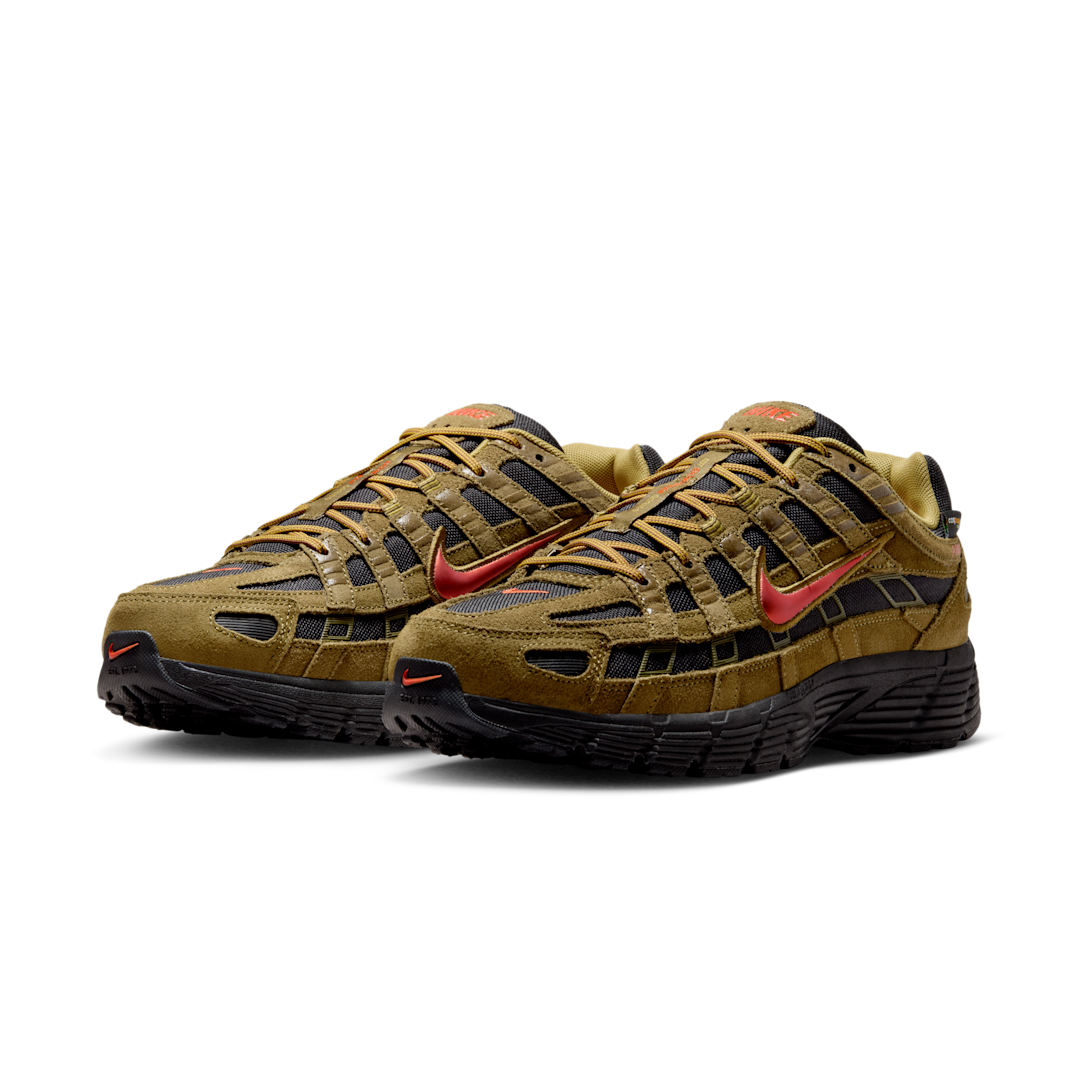 Nike P-6000 Premium Cordura Olive Flak Black Picante Red, Olive Flak/Black/Quantum Moss/Picante Red (IH0946-300)