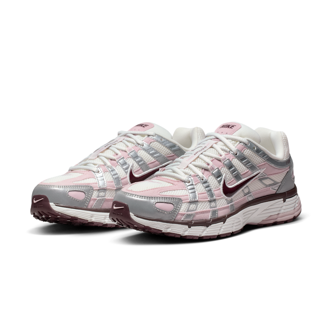 Nike P-6000 Silver Burgundy Plum Chalk, Summit White/Metallic Silver/Burgundy Crush/Plum Chalk (IM6026-121)