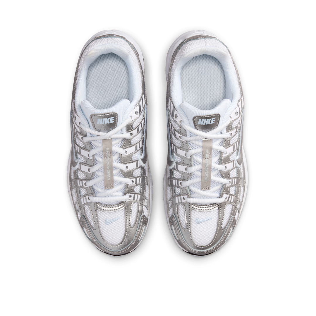 Nike P-6000 White Metallic Silver, White/Blue Tint/Black/Metallic Silver (HV5064-101)