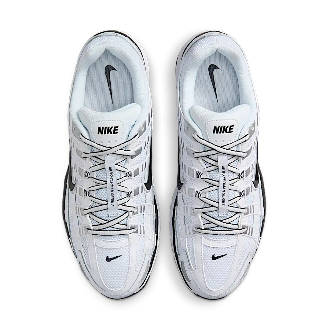 Nike P-6000 White Metallic Silver Black, White/Metallic Silver/Black/Black (CD6404-107)