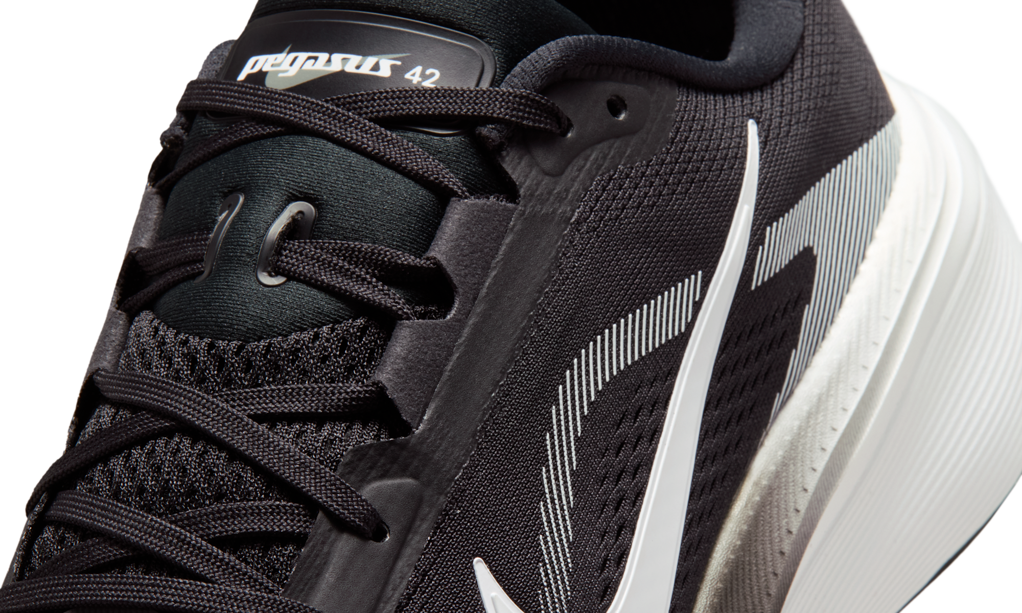Nike Pegasus 42 Black Photon Dust White