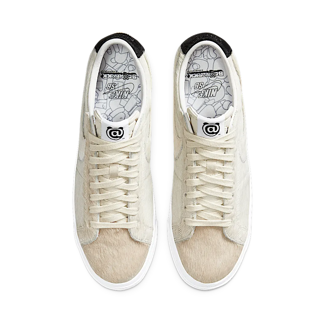 Nike SB Blazer Low Medicom Toy (2020), Light Cream/Black-Light Cream (CZ4620-200)