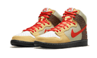 Nike SB Dunk High Color Skates Kebab and Destroy, Light Green/Tan/Brown-Red (CZ2205-700)