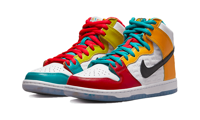 Nike SB Dunk High Pro froSkate All Love, White/Metallic Gold-University Red (DH7778-100)