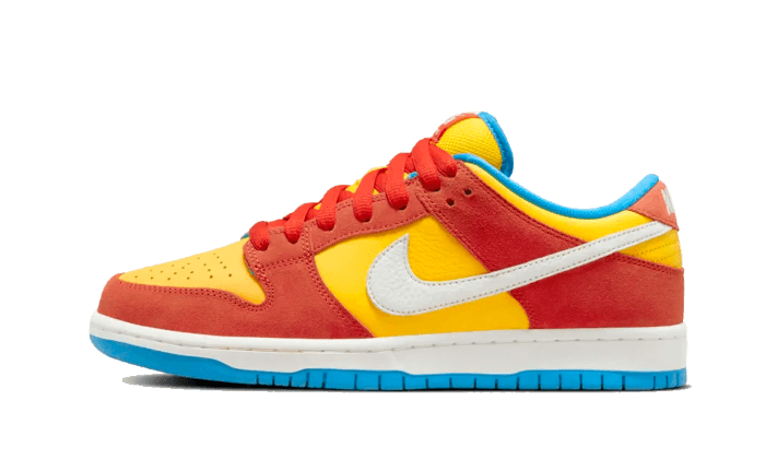 Nike SB Dunk Low Pro Bart Simpson, Habanero Red/White-Blue Hero (BQ6817-602)