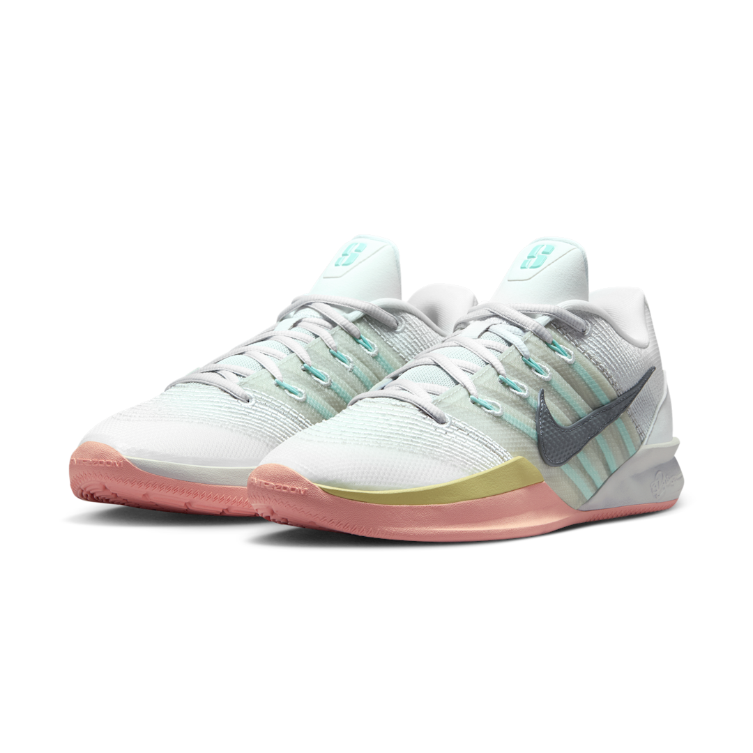Nike Sabrina 3 Silencer, Summit White/Iron Grey/Photon Dust/Washed Coral/Artisan Teal/Lemonade (HF2881-100)