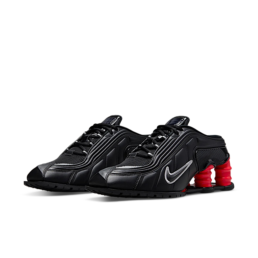 Nike Shox MR4 Mule Martine Rose Black, Black/Metallic Silver-Comet Red (DQ2401-001)