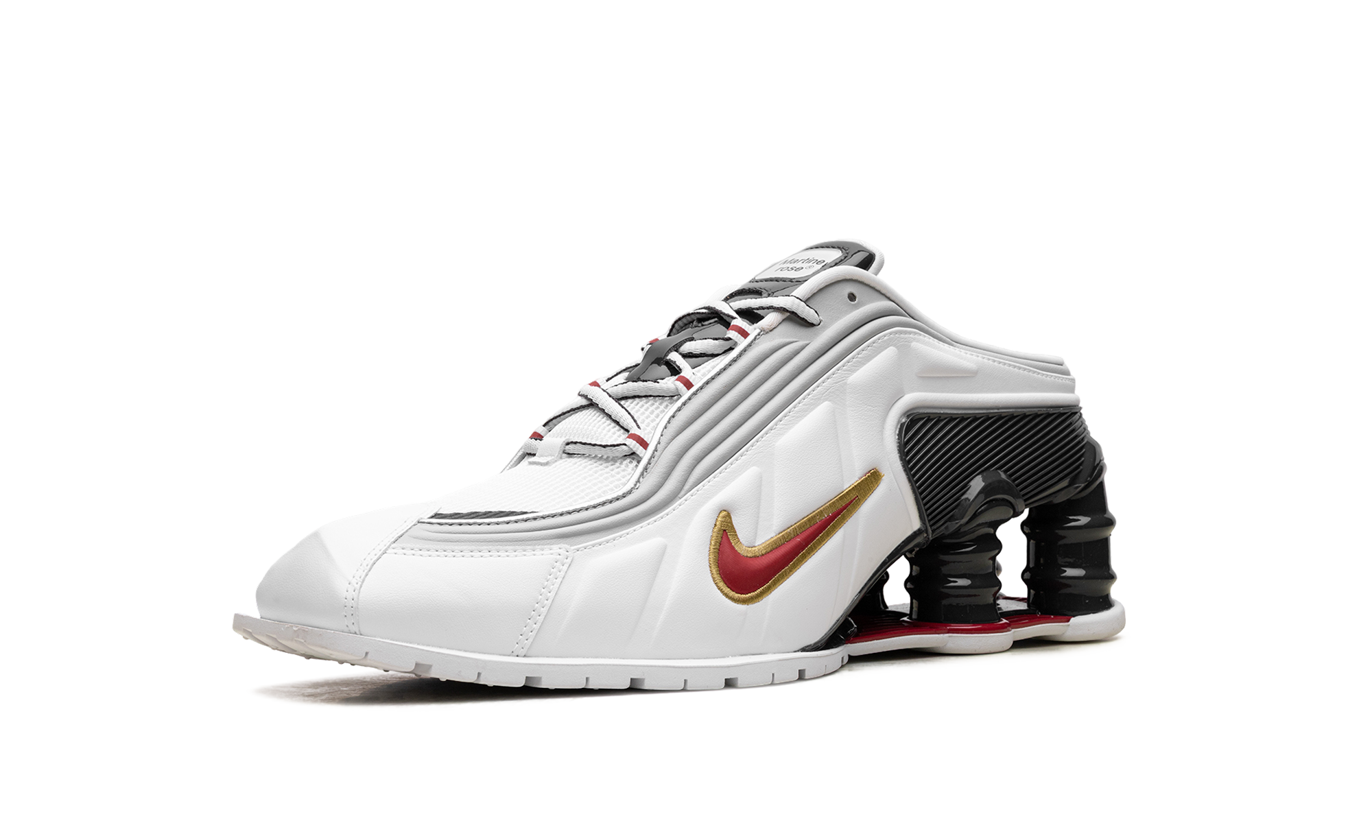 Nike Shox MR4 Mule Martine Rose Metallic Platinum Varsity Red