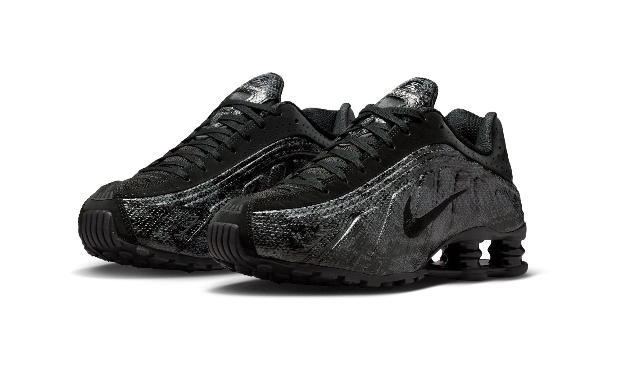 Nike Shox R4 Black Snakeskin