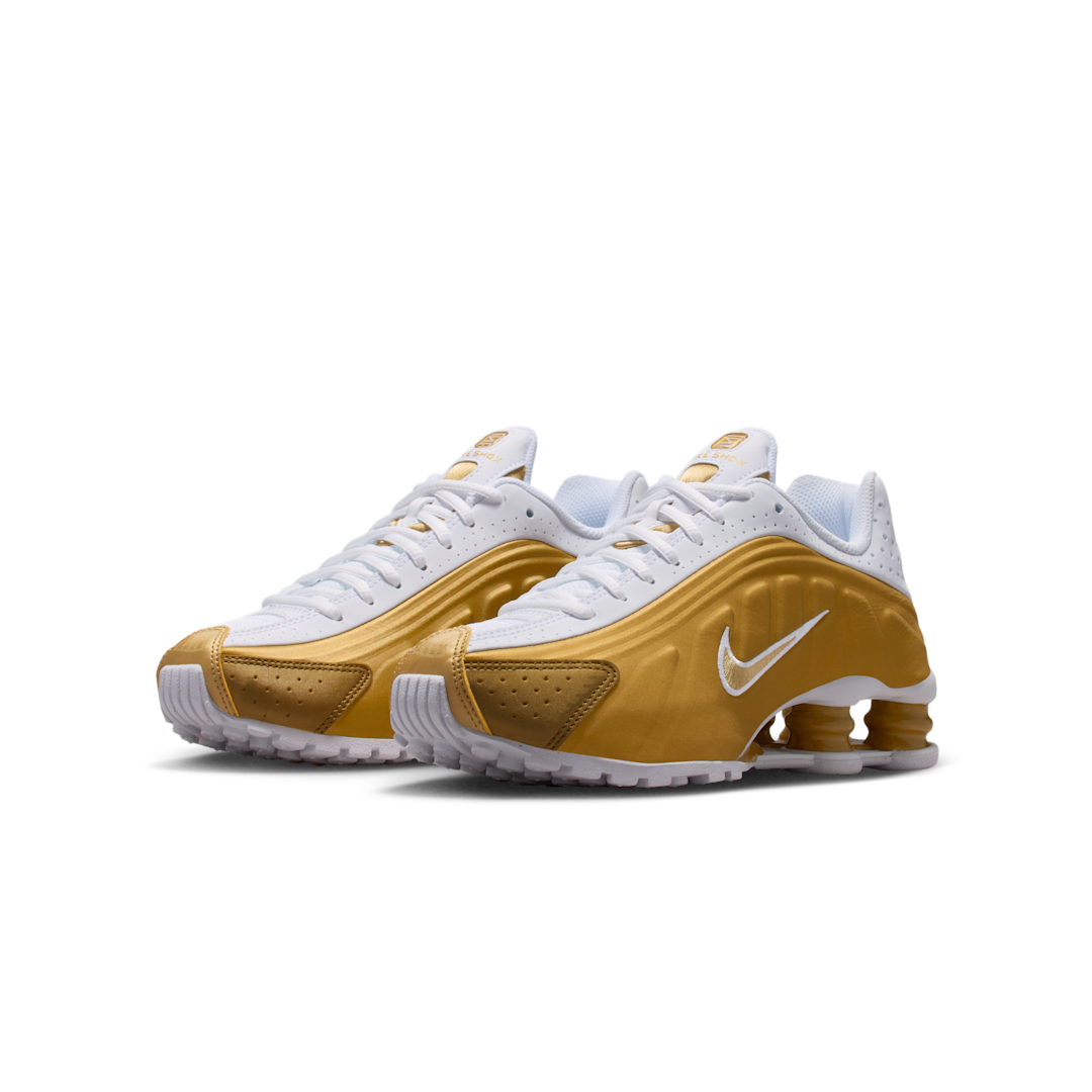 Nike Shox R4 Metallic Gold White, Metallic Gold/White/Metallic Gold (CW2626-700)