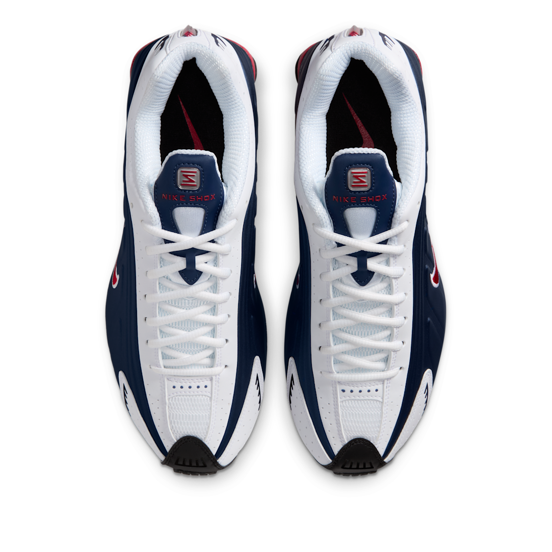 Nike Shox R4 USA (2025), Midnight Navy/White/Metallic Silver/Gym Red (HQ1988-400)