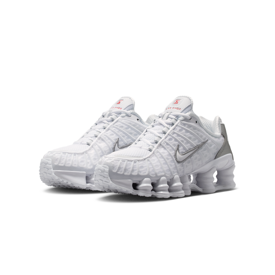 Nike Shox TL White Metallic Silver, White/Metallic Silver/Max Orange/White (IO4645-100)