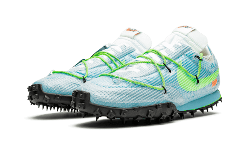 Nike Waffle Racer Off-White Vivid Sky, Vivid Sky/Black-Electric Green (CD8180-400)