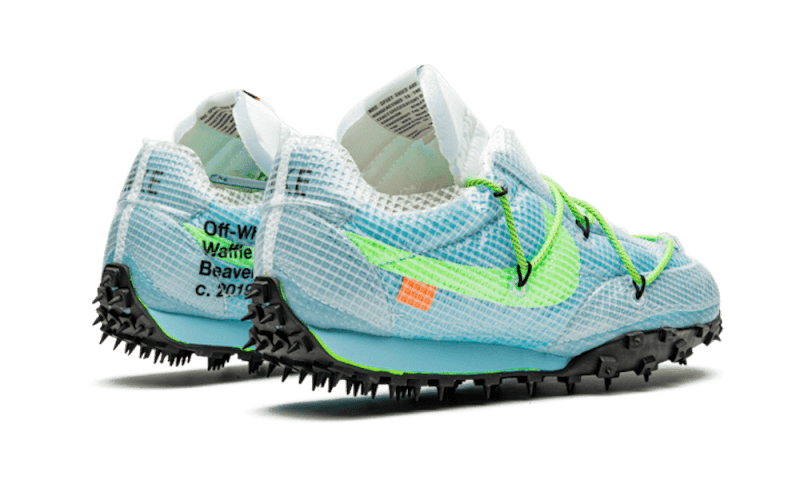 Nike Waffle Racer Off-White Vivid Sky, Vivid Sky/Black-Electric Green (CD8180-400)