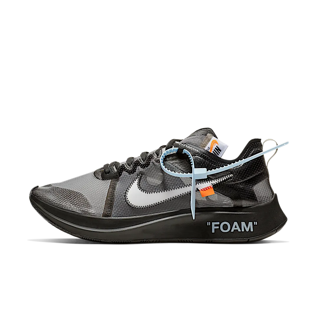 Nike Zoom Fly Off-White Black Silver, Black/White-Cone (AJ4588-001)