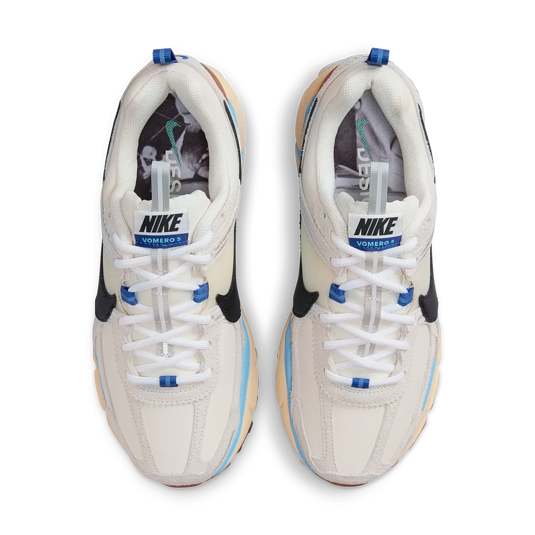 Nike Zoom Vomero 5 Designed by Japan, Pale Ivory/Black-Light Bone-Pale Vanilla-Aquarius Blue (HF4524-111)