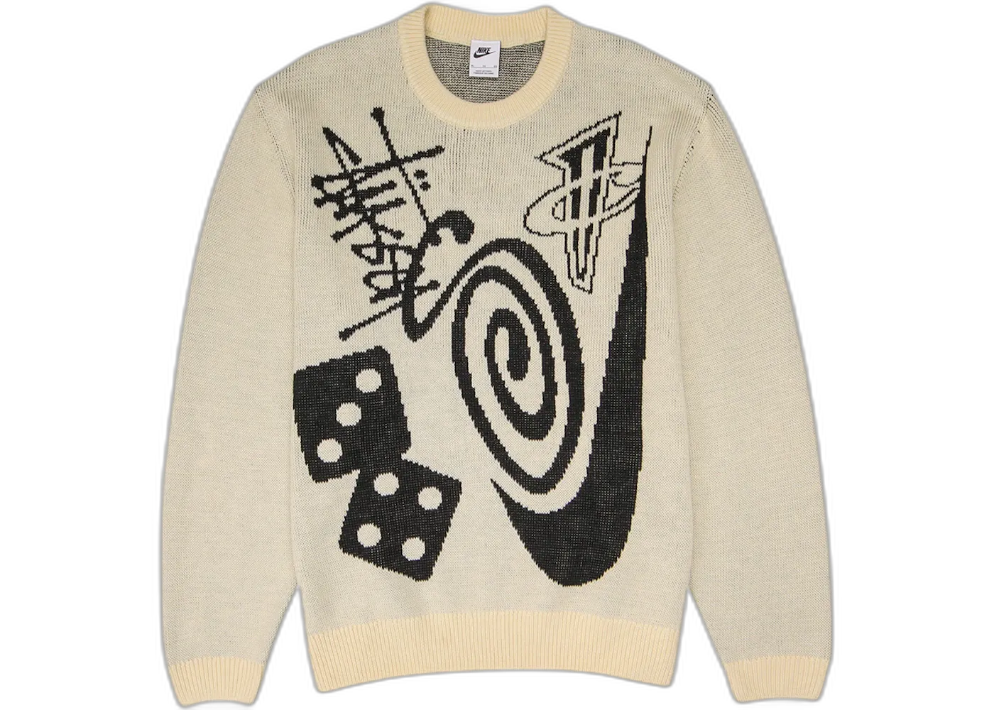 Nike x Stussy Knit Sweater Natural, Natural (nike-x-stussy-knit-sweater-natural)